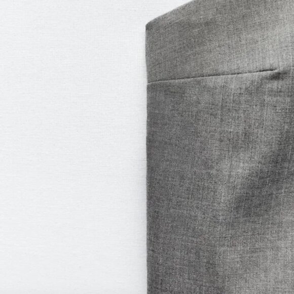 NWT ZARA TIE HALTER TOP GRAY - Picture 3 of 8